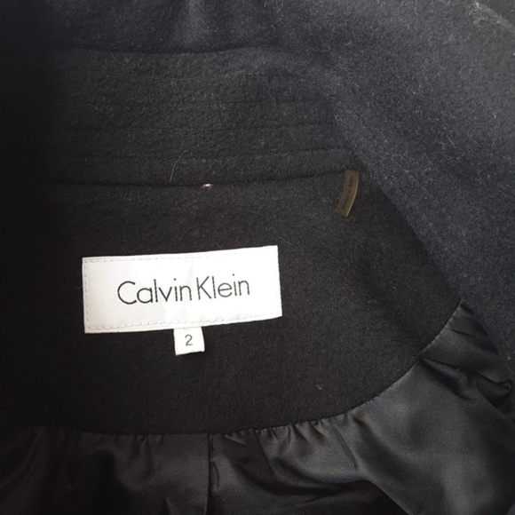 CALVIN KLEIN Double Breasted Winter Jacket sz 2 - Picture 6 of 6
